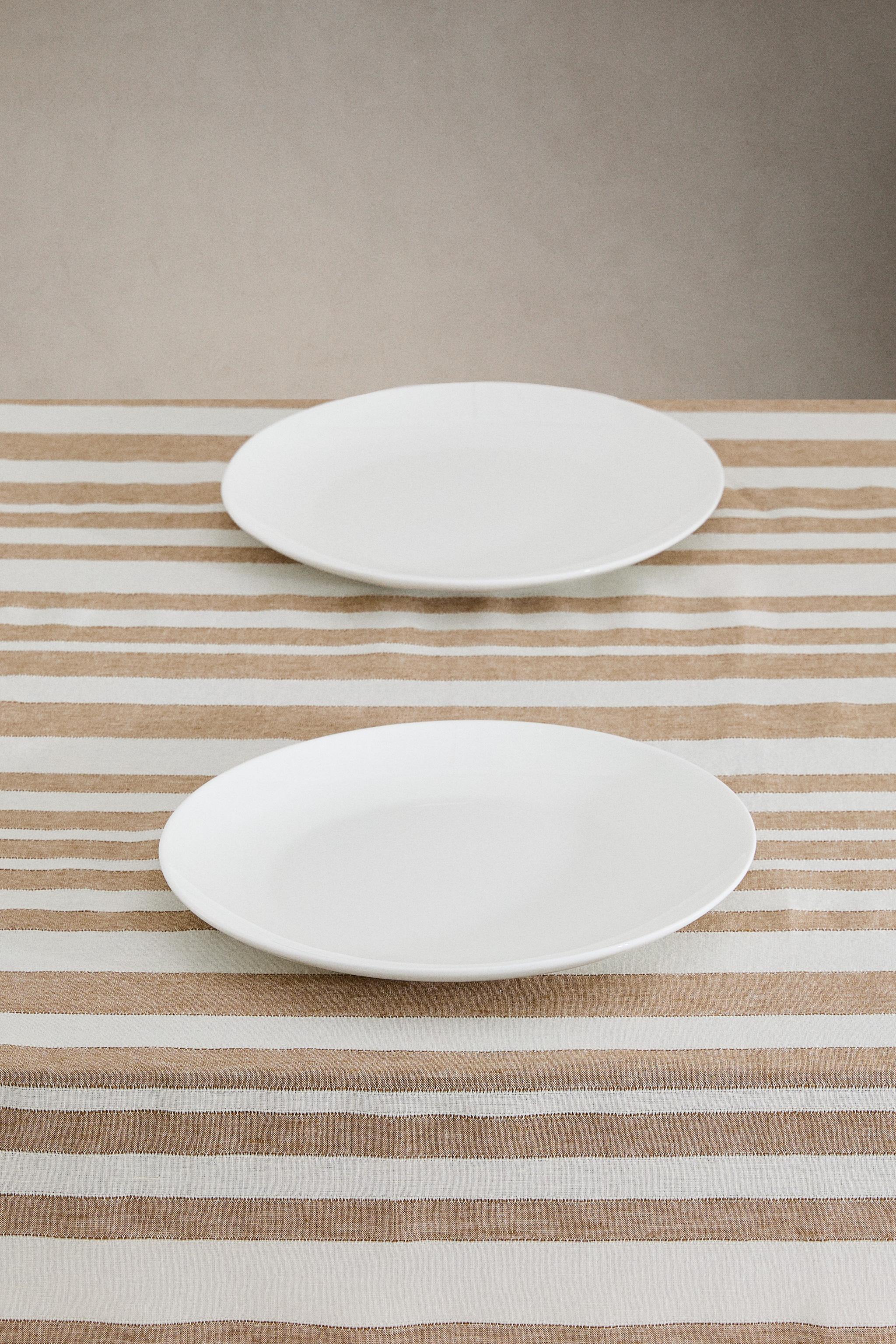 STRIPED LINEN TABLECLOTH